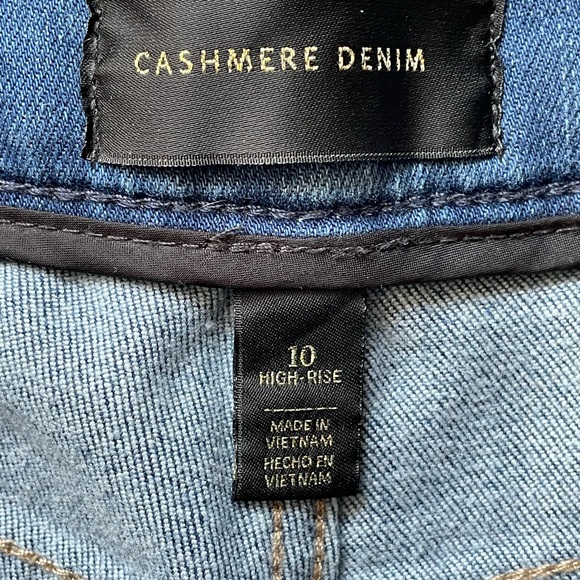 #005, White House Black Market hi-rise, cashmere denim jeans, size 10 - Picture 3 of 3